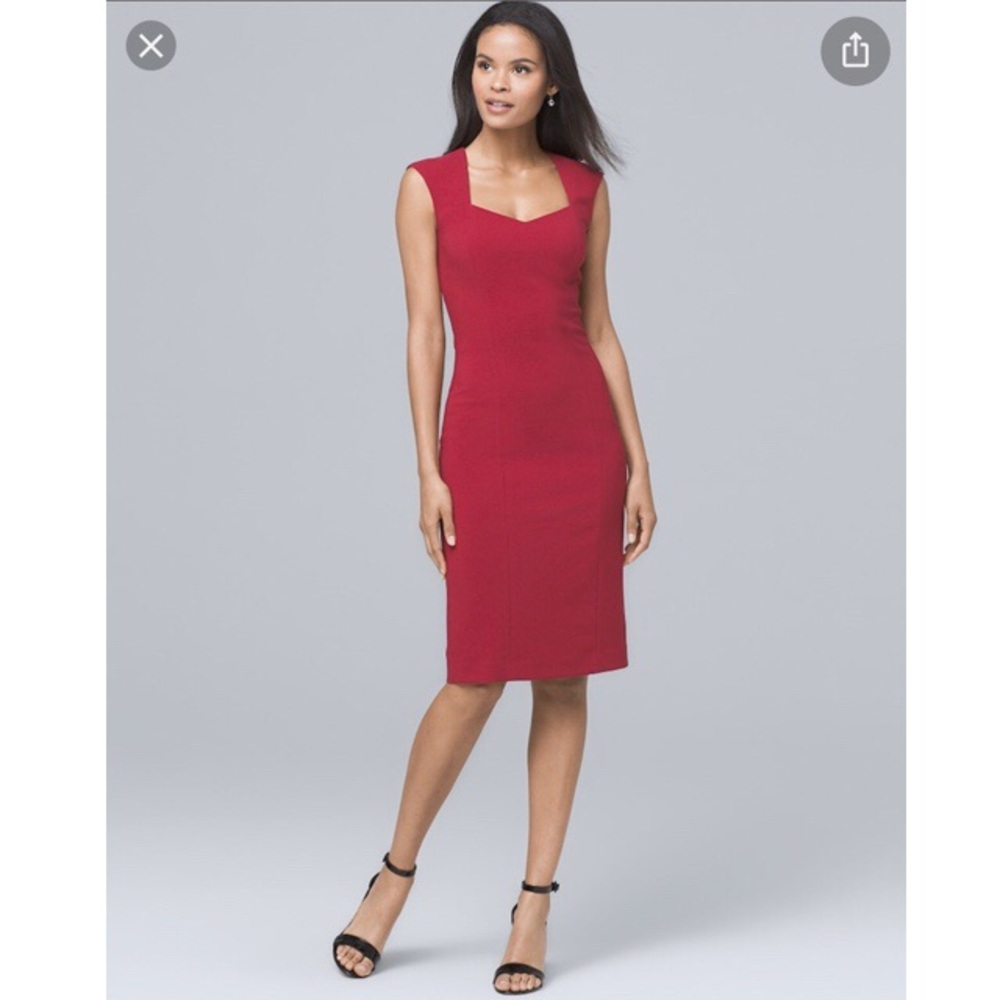 White House Black Market Sheath Dress Size 2